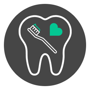 Icon of a heart with a paw print on it